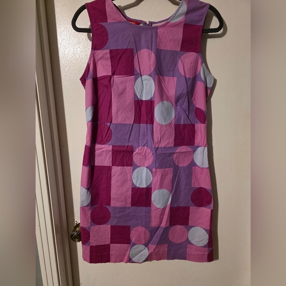 Espirit Pink Geometric Dress Size 11/12 - Picture 2 of 4